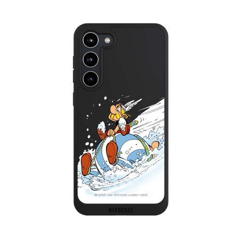 Samsung Galaxy S23+ NIVOpure Asterix &amp; Obelix Schlitten Transparent
