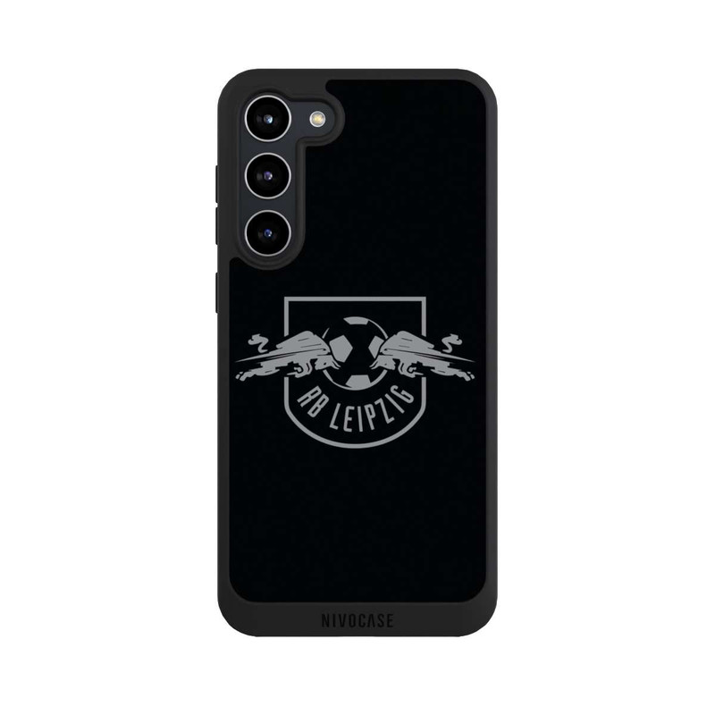 Galaxy S23 + NIVOpure Graues RB Leipzig Logo auf Schwarz