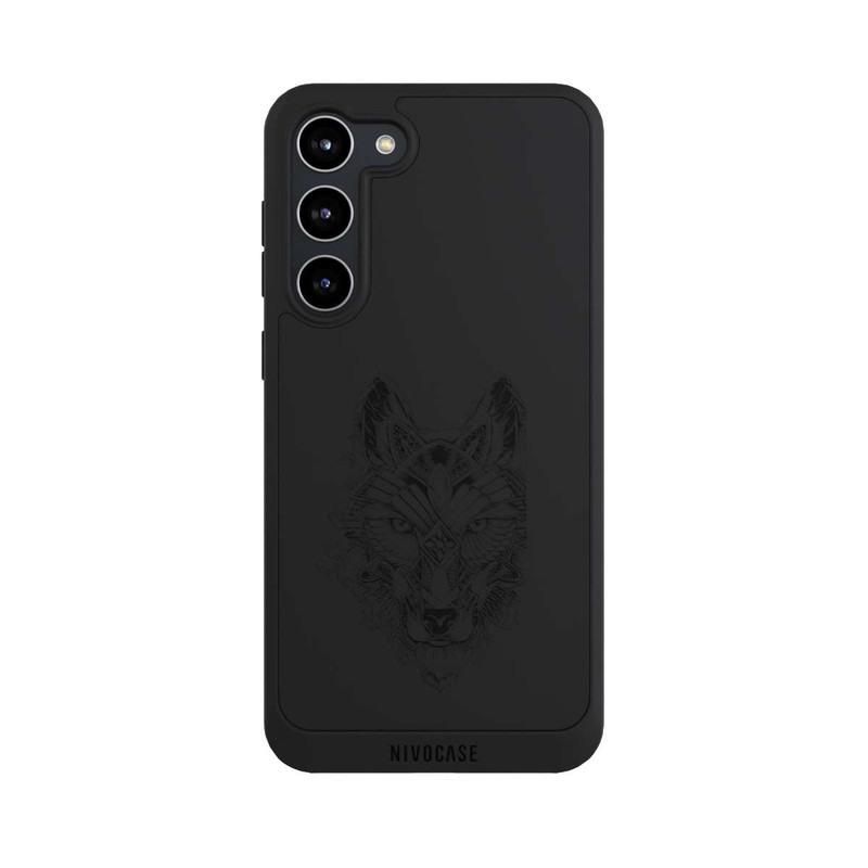 Galaxy S23 + NIVOpure Wolf Mandala ohne Hintergrund