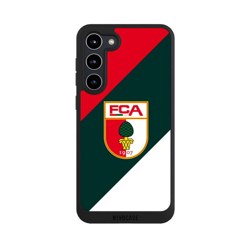 Galaxy S23 + NIVOpure Weiß-Rot-Gestreift - FCA