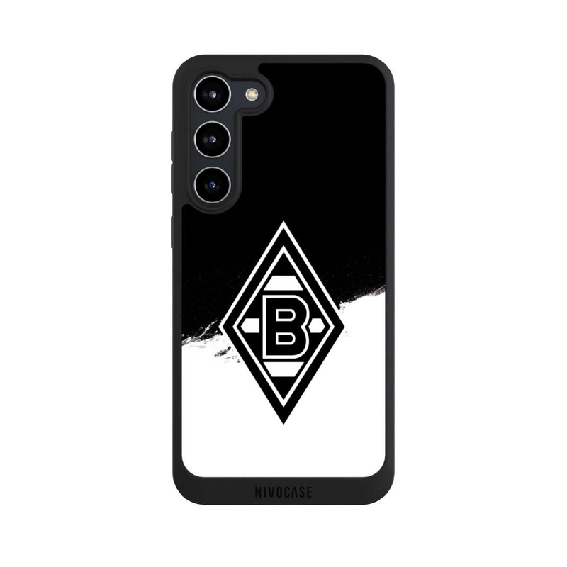 Galaxy S23 + NIVOpure Borussia Scratch Schwarz-Weiss