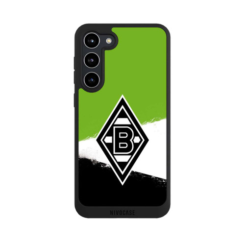 Samsung Galaxy S23+ NIVOpure Borussia Grunge Grün-Weiss-Schwarz