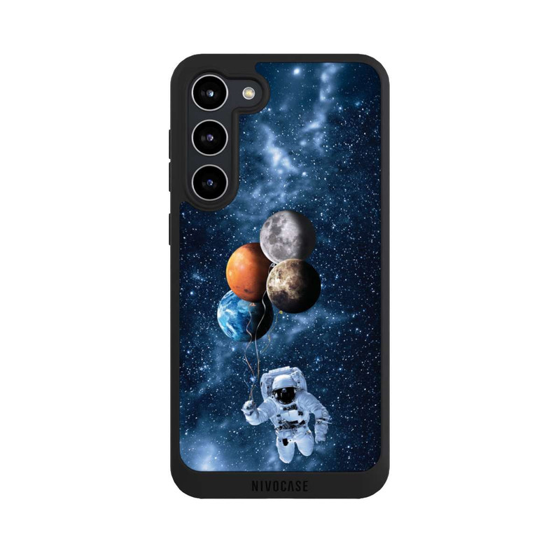 Galaxy S23 + NIVOpure Astronaute avec des Planètes