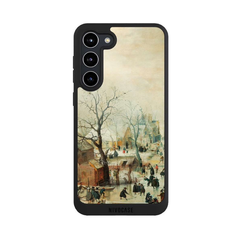 Galaxy S23 + NIVOpure Winter Landscape with Ice Skaters - Hendrick Avercamp
