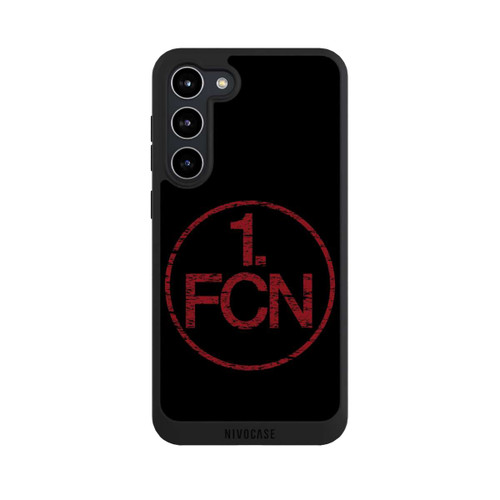Samsung Galaxy S23+ NIVOpure FCN Logo Rot Hintergrund Schwarz
