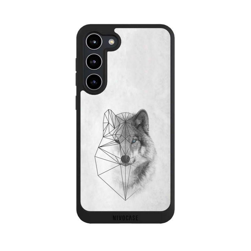 Galaxy S23 + NIVOpure Polygonaler Wolf