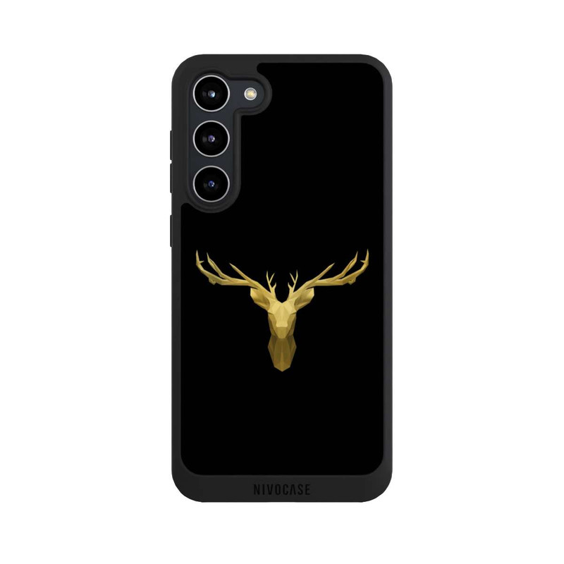 Galaxy S23 + NIVOpure Gold Reindeer Head