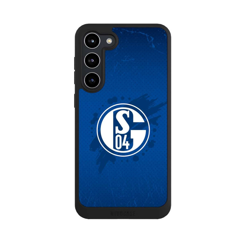 Galaxy S23 + NIVOpure Schalke 04 Farbe Fleck Blau