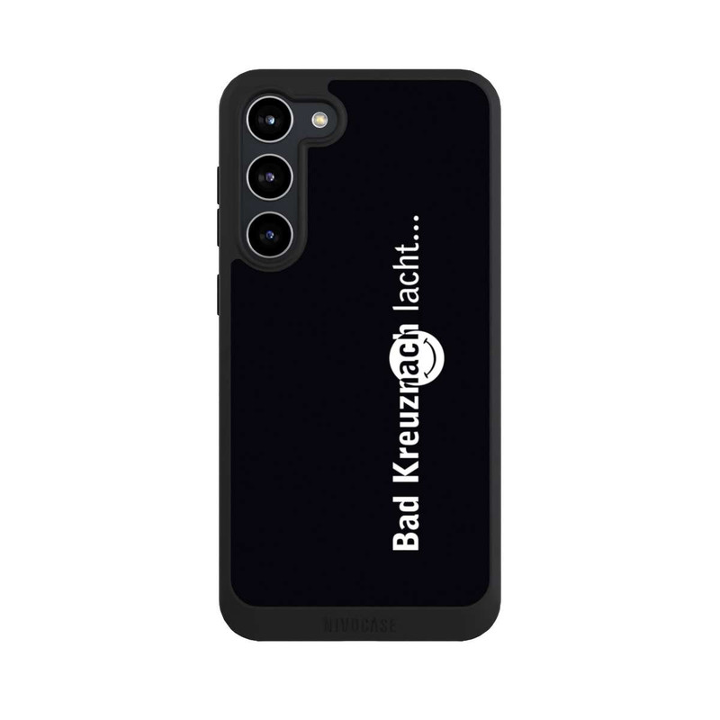 Galaxy S23 + NIVOpure Bad Kreuznach Lacht Logo Vertikal