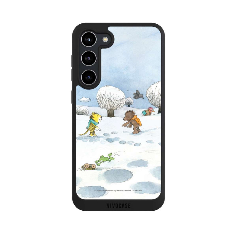 Galaxy S23 + NIVOpure Kleiner Bär und kleiner Tiger im Schnee