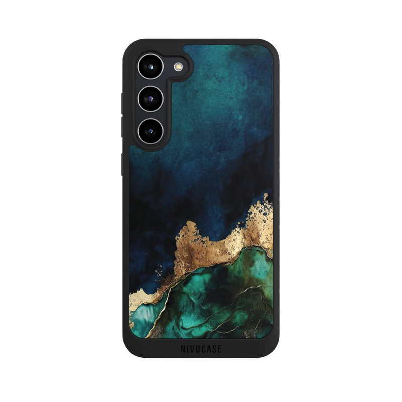 Galaxy S23 + NIVOpure Petrol Blue Gold