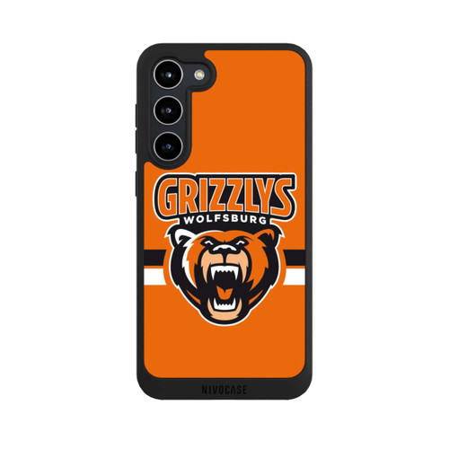 Samsung Galaxy S23+ NIVOpure Logo Streifen Schwarz und Weiß