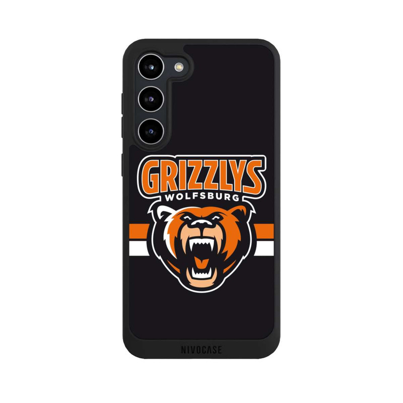 Galaxy S23 + NIVOpure Logo Streifen Orange und Weiß 