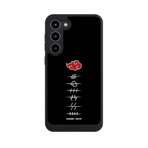 Samsung Galaxy S23+ NIVOpure Symboles des membres de l'Akatsuki noirs
