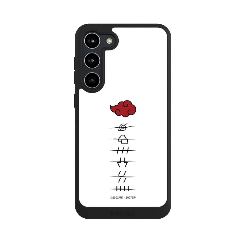 Galaxy S23 + NIVOpure Akatsuki member symbols white