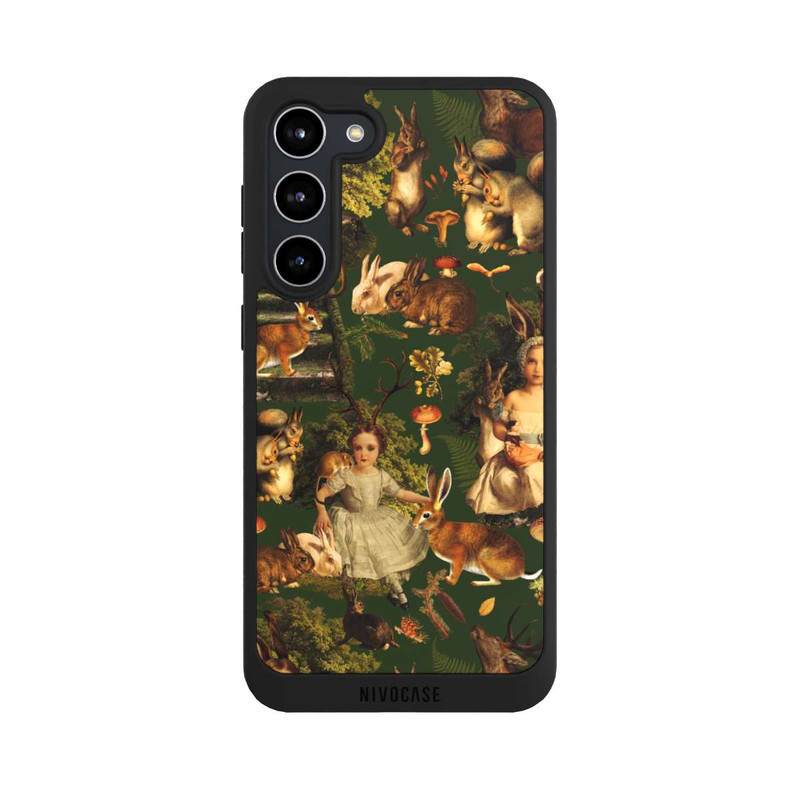 Galaxy S23 + NIVOpure Mädchen und Tiere im Wald