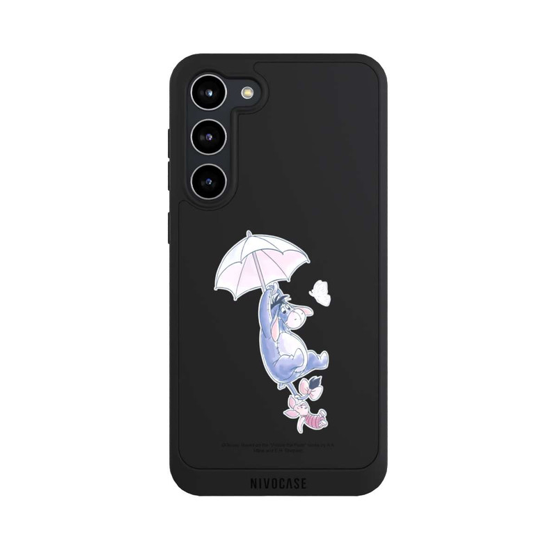 Galaxy S23 + NIVOpure Winnie Pooh Eeyeore Find Happiness Transparent