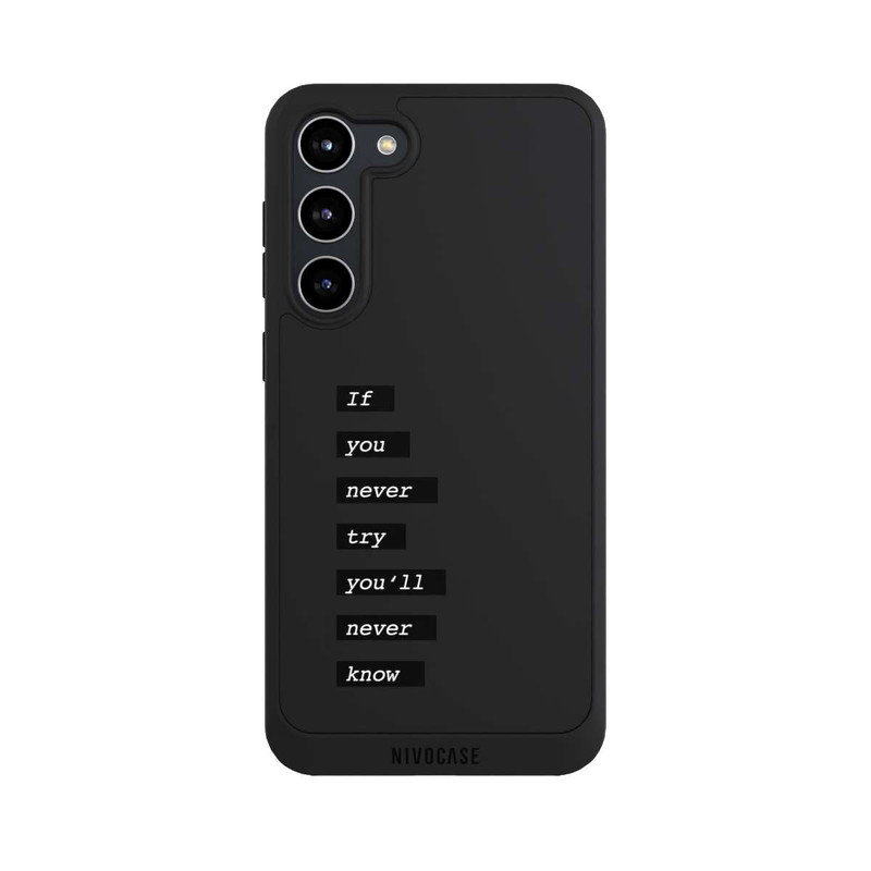 Galaxy S23 + NIVOpure If You Try Black Transparent