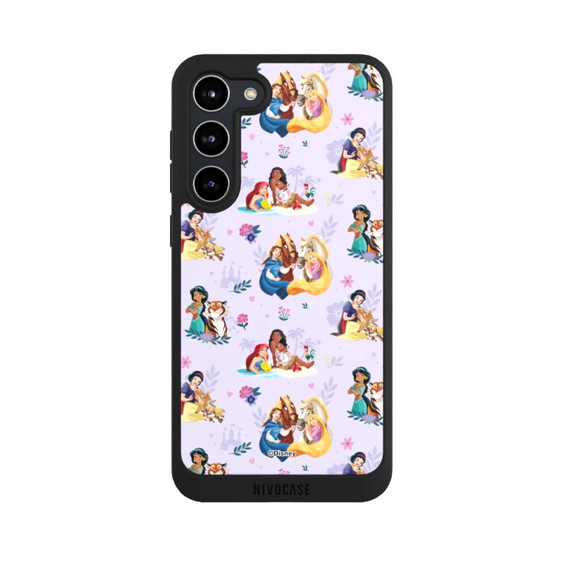 Galaxy S23 + NIVOpure Princess Floral Pattern Purple