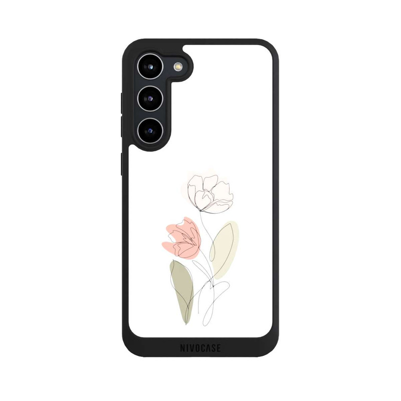 Galaxy S23 + NIVOpure Flower Line Art Green