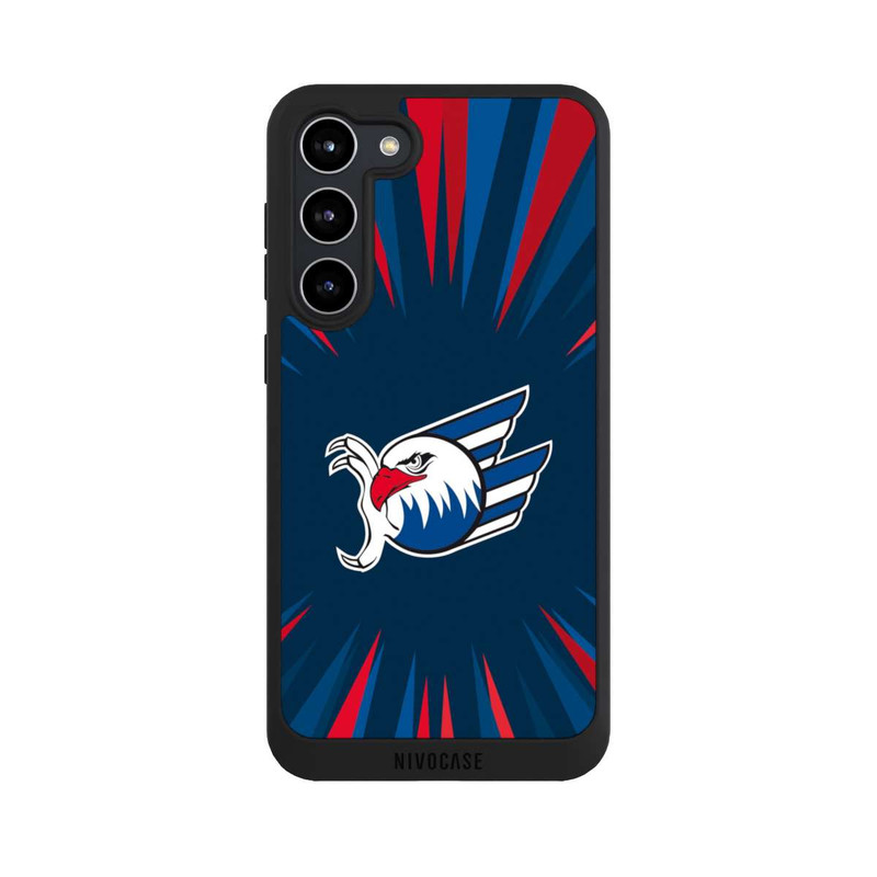 Galaxy S23 + NIVOpure Adler Mannheim Strahlen Blau Rot
