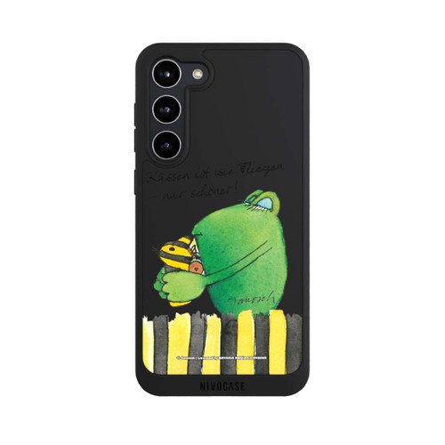 Samsung Galaxy S23+ NIVOpure Frosch Küssen ist wie Fliegen Transparent