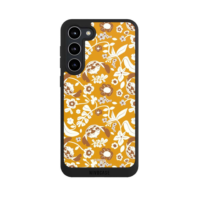Galaxy S23 + NIVOpure Stitch Floral Mustard Pattern