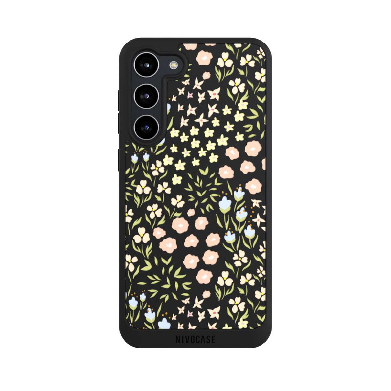 Galaxy S23 + NIVOpure Blumenmuster Pastell Transparent