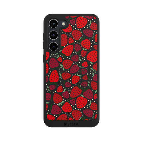 Samsung Galaxy S23+ NIVOpure Strawberry Pattern Comic Transparent