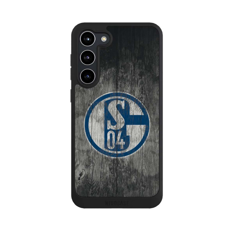 Galaxy S23 + NIVOpure Schalke 04 Holz Look