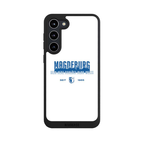 Samsung Galaxy S23+ NIVOpure 1. FC Magdeburg Dein Herz Schlägt Blau Weiß