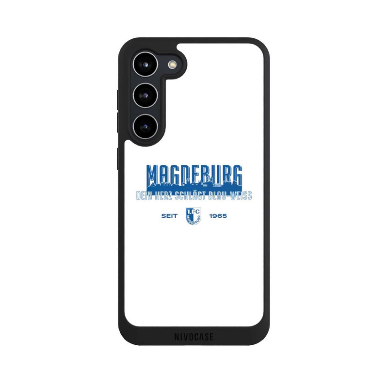 Galaxy S23 + NIVOpure 1. FC Magdeburg Dein Herz Schlägt Blau Weiß