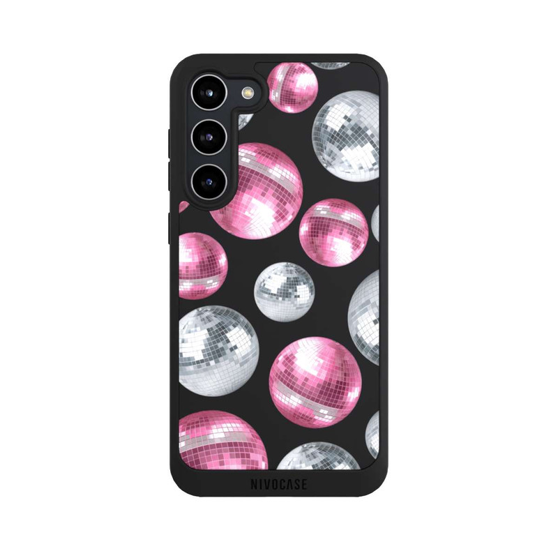 Galaxy S23 + NIVOpure Discokugel Show Pink Transparent