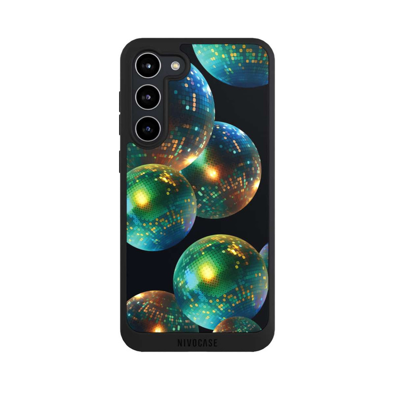 Galaxy S23 + NIVOpure Discokugel Dekoration Schwarz mit KI