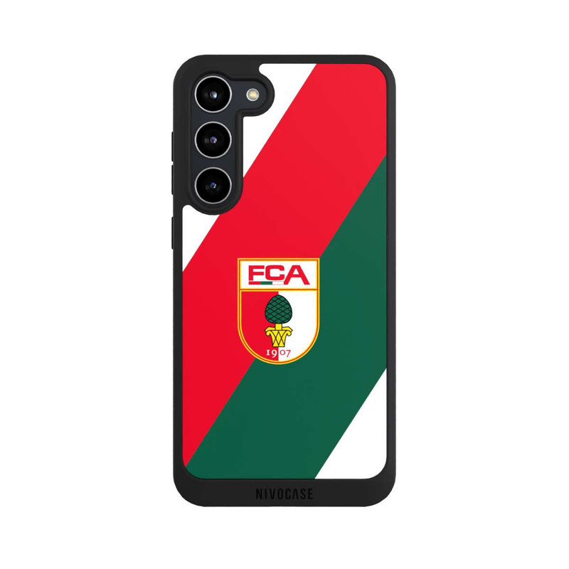 Galaxy S23 + NIVOpure FC Augsburg Logo Rot Grün