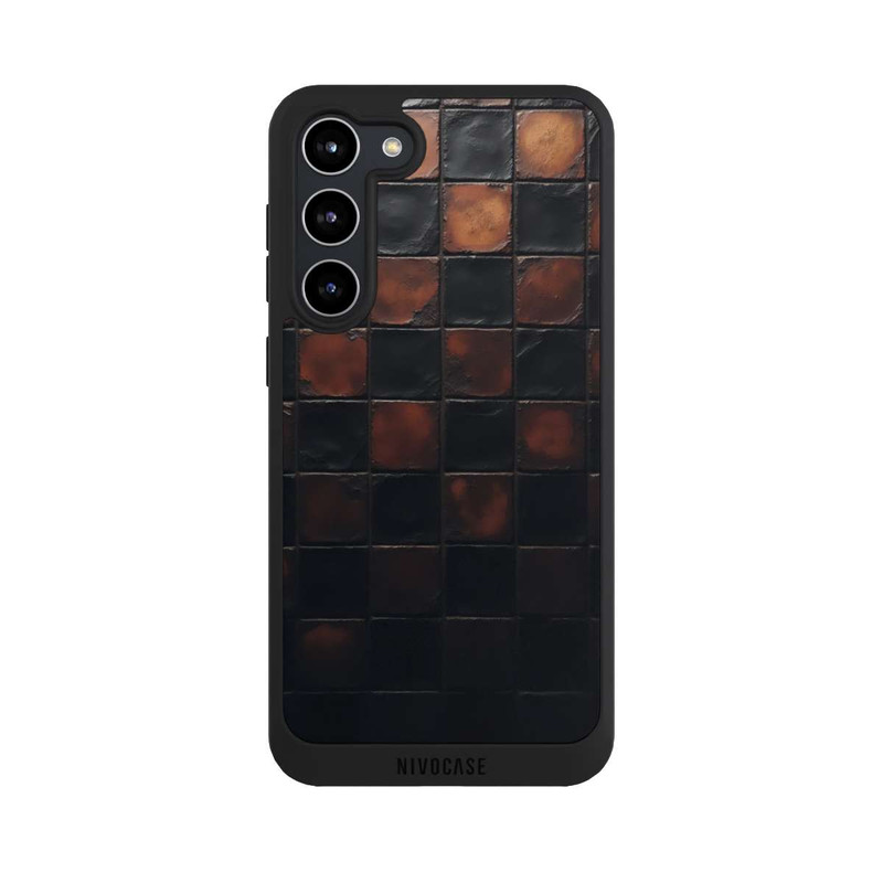 Galaxy S23 + NIVOpure Karomuster Metallic Look mit KI