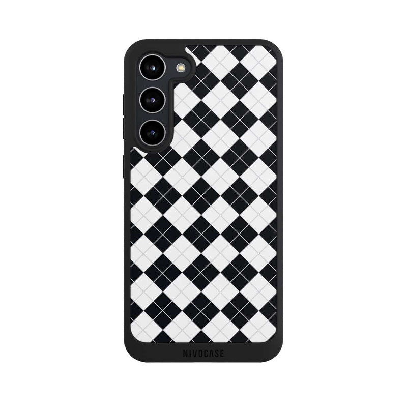Galaxy S23 + NIVOpure Poloshirt Karo Look