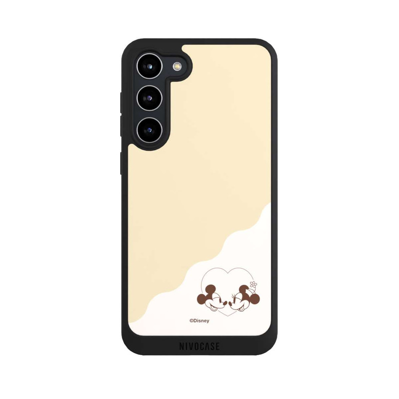 Galaxy S23 + NIVOpure Mickey and Minnie Love Heart Beige