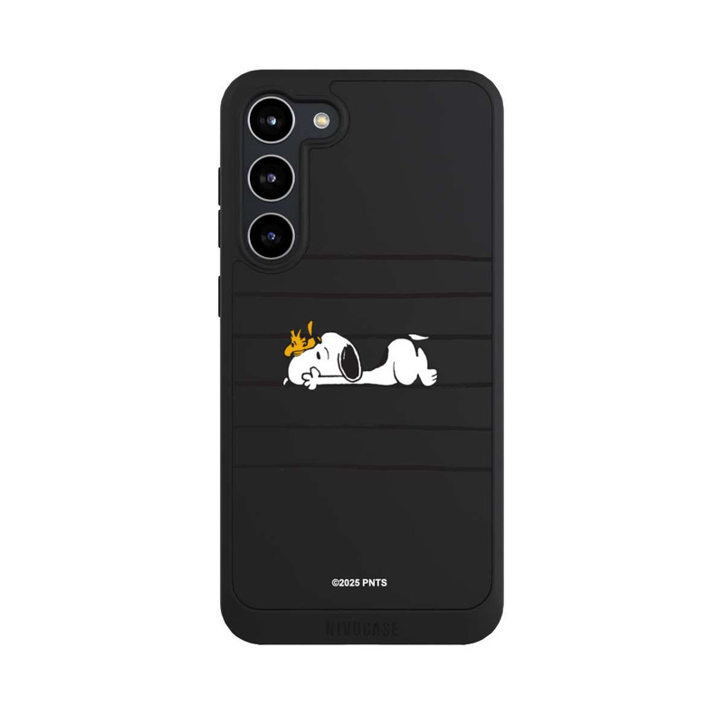 Galaxy S23 + NIVOpure Snoopy Woodstock Streifen Peanuts Transparent