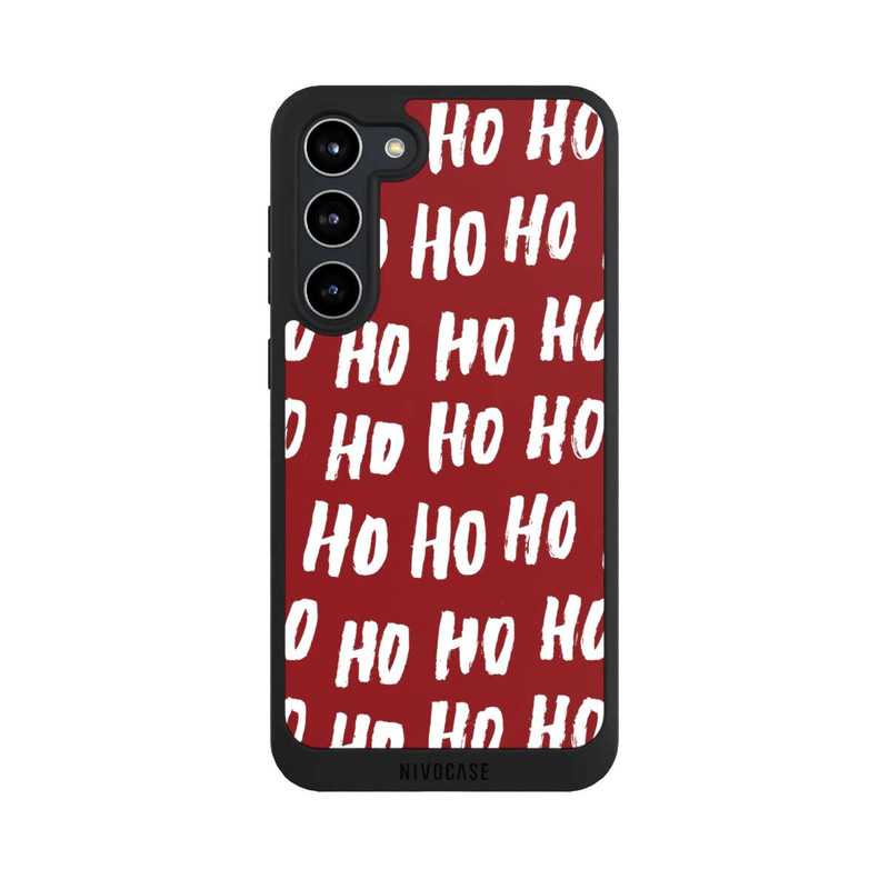 Galaxy S23 + NIVOpure Ho Ho Ho Christmas Red Pattern