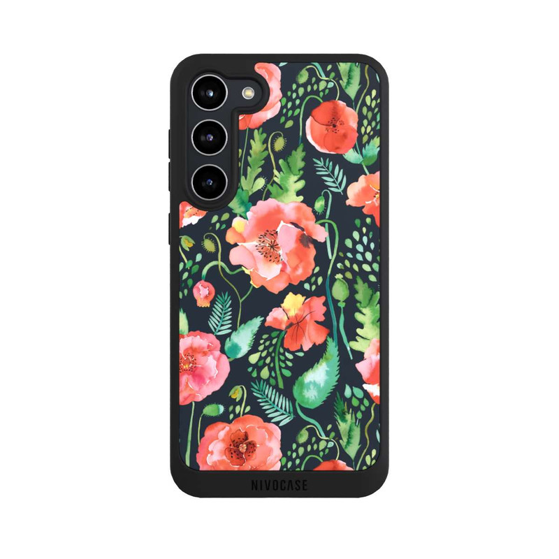 Galaxy S23 + NIVOpure Mohnblumen Dunkle Wildnis