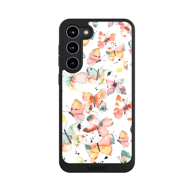 Galaxy S23 + NIVOpure Butterflies Watercolor Pattern