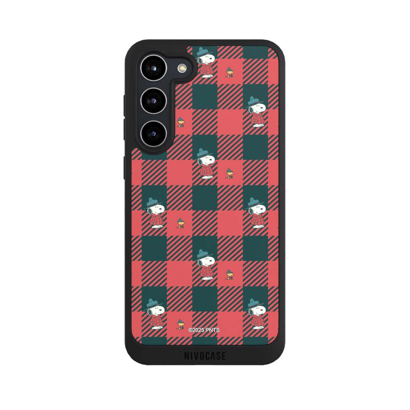 Galaxy S23 + NIVOpure Peanuts Red Tartan Pattern