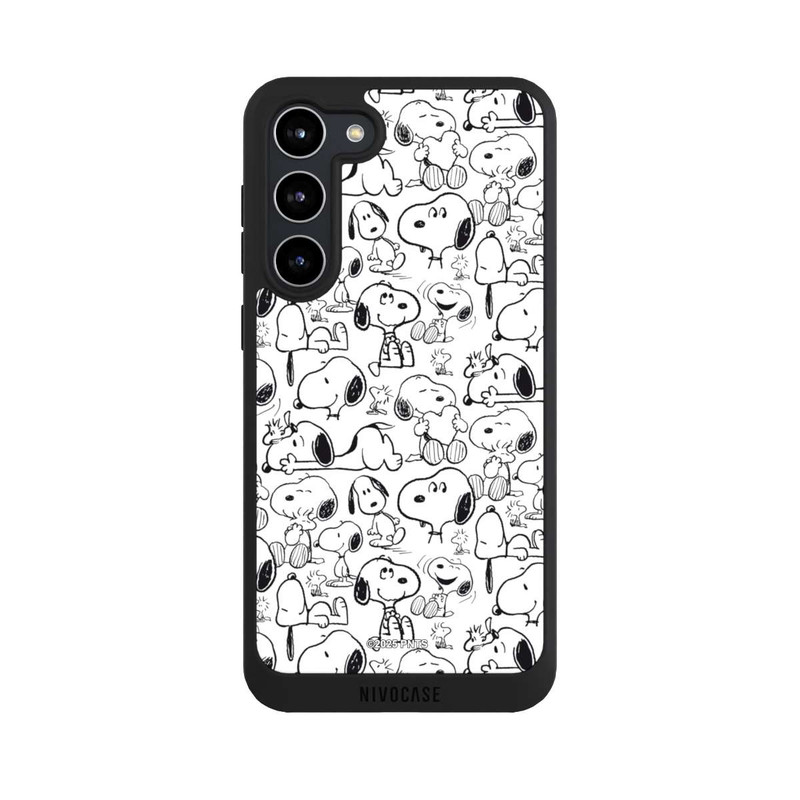 Galaxy S23 + NIVOpure Classic Snoopy Pattern White