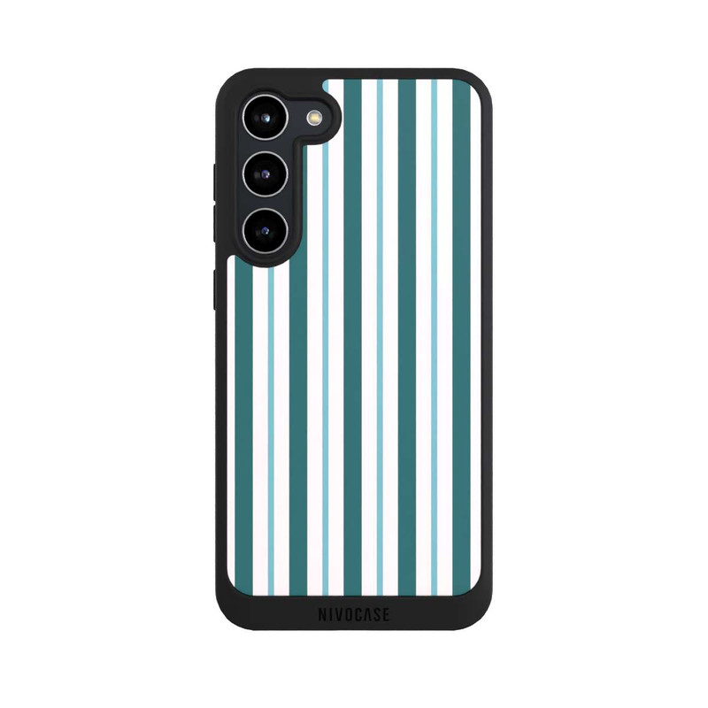 Galaxy S23 + NIVOpure Streifen Blau Hellblau