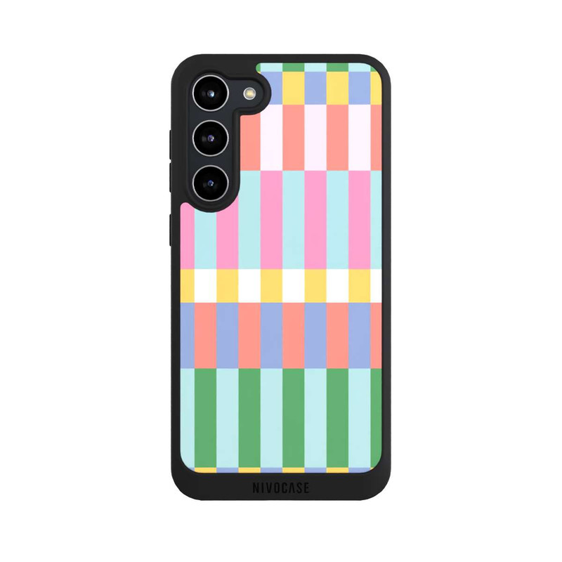 Galaxy S23 + NIVOpure Checked Theme Pastel