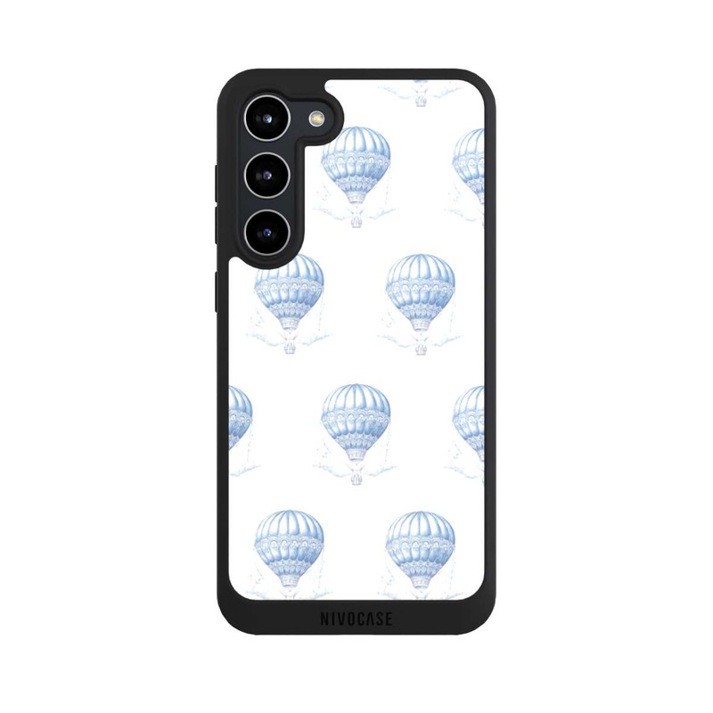 Galaxy S23 + NIVOpure Balloon Pattern Girl Toile de Jouy mit KI