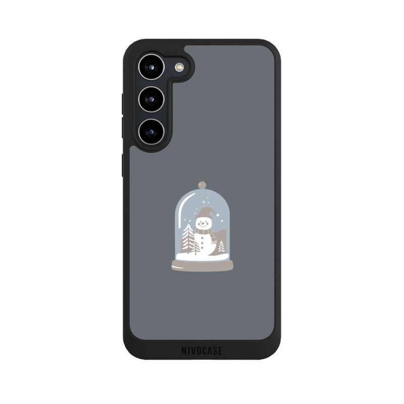 Galaxy S23 + NIVOpure Minimalistische Schneekugel mit Schneemann