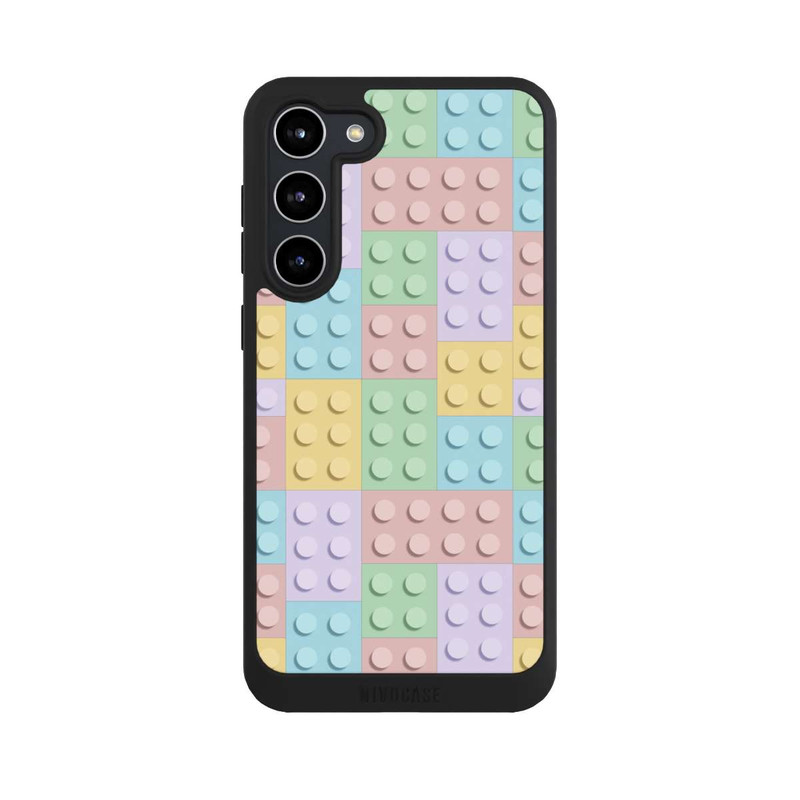 Galaxy S23 + NIVOpure Buntes Blockmuster