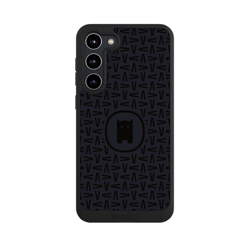 Galaxy S23 + NIVOpure Nivocase Muster Schwarz Grau